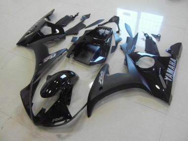 Carenagem Moto R6 03-05 - Preto Fosco Preto Brilhante