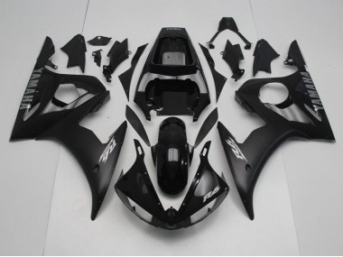 Carenagem Moto R6 03-05 - Preto & Prata Decalques