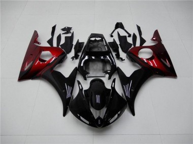 Carenagem Moto R6 03-05 - Preto Vermelho