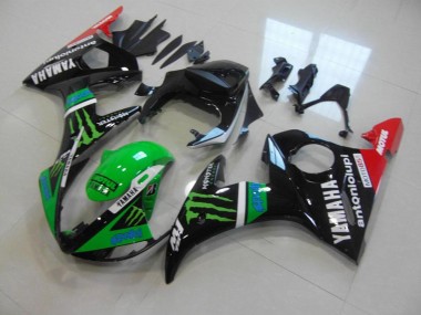 Carenagem Moto R6 03-05 - Verde Monster