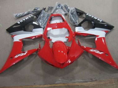 Carenagem Moto R6 03-05 - Vermelho Branco Decalque