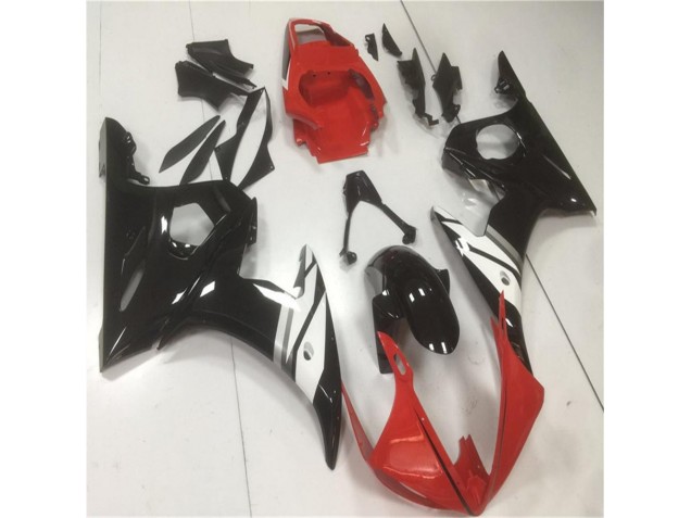 Carenagem Moto R6 03-05 - Vermelho Preto Branco