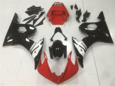 Carenagem Moto R6 03-05 - Vermelho Preto Branco