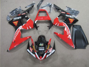 Carenagem Moto R6 03-05 - Vermelho Preto Santander