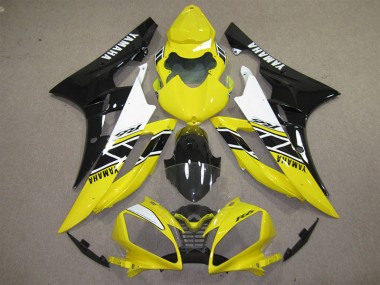 Carenagem Moto R6 06-07 - Amarelo Preto Decalque