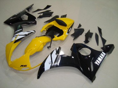 Carenagem Moto R6 06-07 - Amarelo Preto