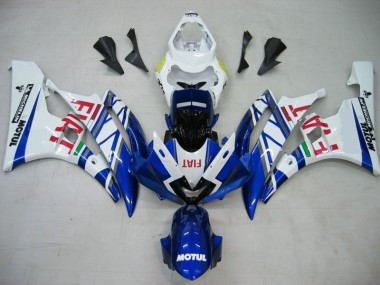 Carenagem Moto R6 06-07 - Azul Branco Motul Vermelho Fiat