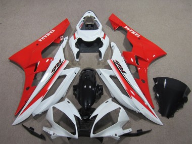 Carenagem Moto R6 06-07 - Branco Preto Vermelho