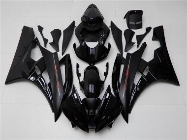 Carenagem Moto R6 06-07 - Brilhante Preto Fosco