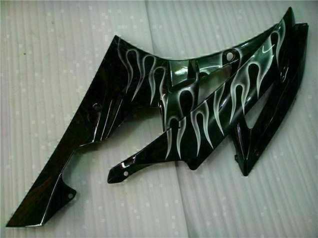 Carenagem Moto R6 06-07 - Prata Chama Preto