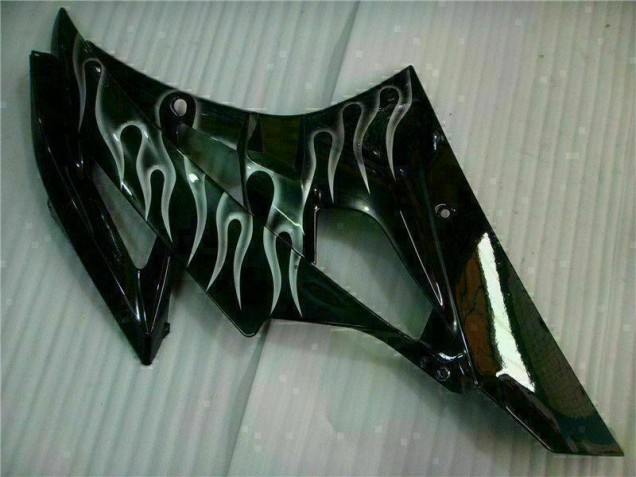 Carenagem Moto R6 06-07 - Prata Chama Preto