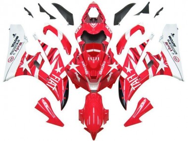 Carenagem Moto R6 06-07 - Vermelho Branco Estrela Fiat