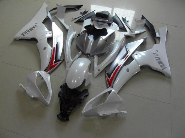 Carenagem Moto R6 08-16 - Branco Pérola Prata