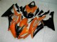 Carenagem Moto R6 08-16 - Laranja Preto