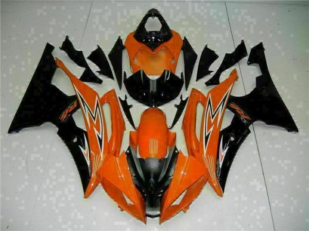 Carenagem Moto R6 08-16 - Laranja Preto