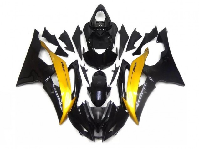 Carenagem Moto R6 08-16 - Preto Ouro