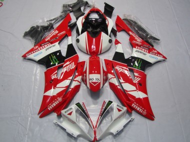 Carenagem Moto R6 08-16 - Vermelho Branco Rocol