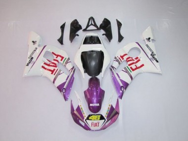 Carenagem Moto R6 98-02 - Branco Roxo Fiat 46