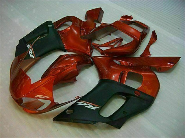 Carenagem Moto R6 98-02 - Preto Castanho