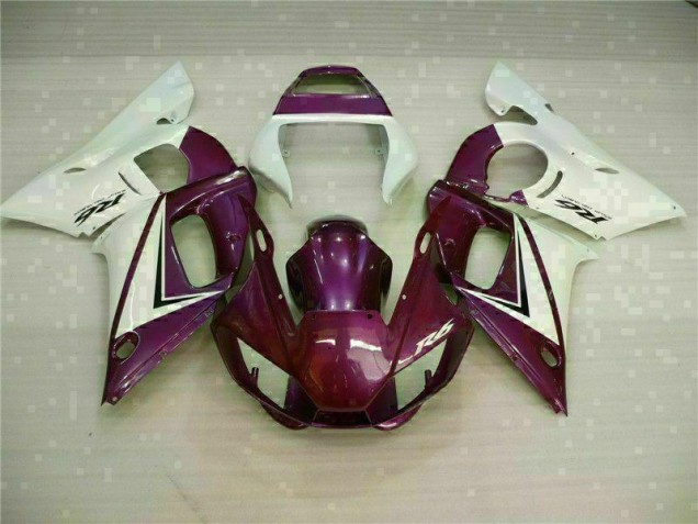 Carenagem Moto R6 98-02 - Roxo Branco