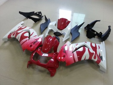 Carenagem Moto ZX 250R 08-12 - Rosa Vermelho Chama
