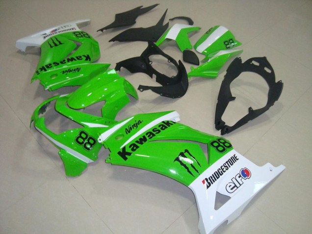 Carenagem Moto ZX 250R 08-12 - Verde & Branco Carenagem Moto ZX 250R 08-12 - Verde & Branco