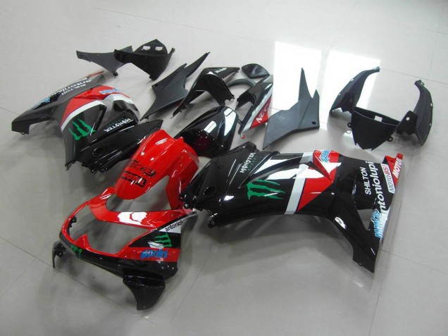 Carenagem Moto ZX 250R 08-12 - Vermelho & Preto Monster Carenagem Moto ZX 250R 08-12 - Vermelho & Preto Monster