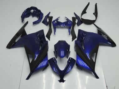 Carenagem Moto ZX 300R 13-16 - Azul Preto