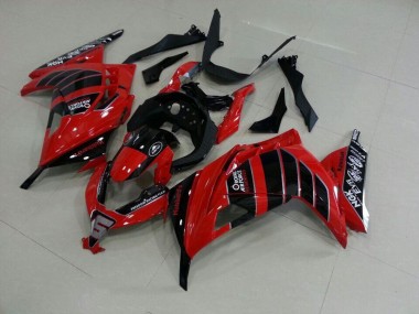 Carenagem Moto ZX 300R 13-16 - Vermelho Preto Airforce