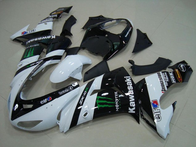 Carenagem Moto ZX10R 06-07 - Branco Monster Carenagem Moto ZX10R 06-07 - Branco Monster