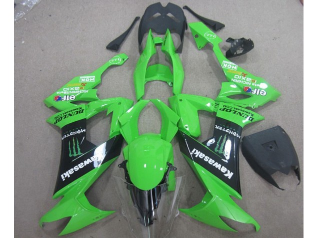 Carenagem Moto ZX10R 08-10 - Verde Preto Monster Carenagem Moto ZX10R 08-10 - Verde Preto Monster