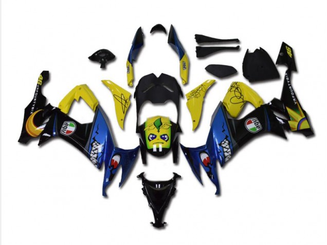 Carenagem Moto ZX10R 11-15 - Azul Tubarão Carenagem Moto ZX10R 11-15 - Azul Tubarão