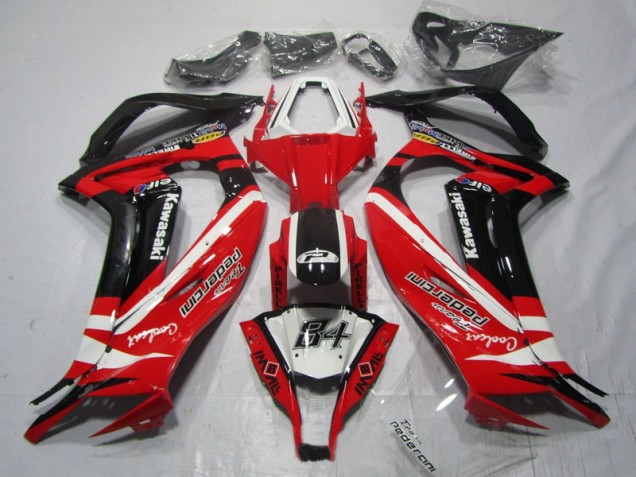 Carenagem Moto ZX10R 11-15 - Preto Vermelho 84