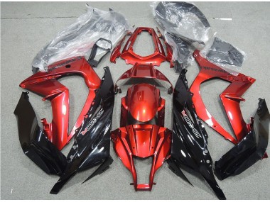 Carenagem Moto ZX10R 11-15 - Preto Vermelho