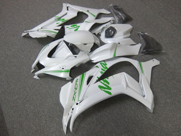 Carenagem Moto ZX12R 00-01 - Branco Verde Carenagem Moto ZX12R 00-01 - Branco Verde