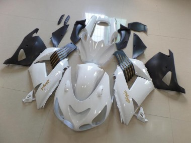 Carenagem Moto ZX14R ZZR 1400 06-11 - Branco & Preto Fosco