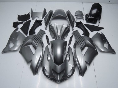 Carenagem Moto ZX14R ZZR 1400 06-11 - Brilhante Cinzento