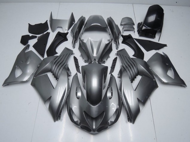 Carenagem Moto ZX14R ZZR 1400 06-11 - Brilhante Cinzento Carenagem Moto ZX14R ZZR 1400 06-11 - Brilhante Cinzento