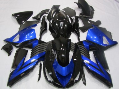 Carenagem Moto ZX14R ZZR 1400 06-11 - Preto Azul