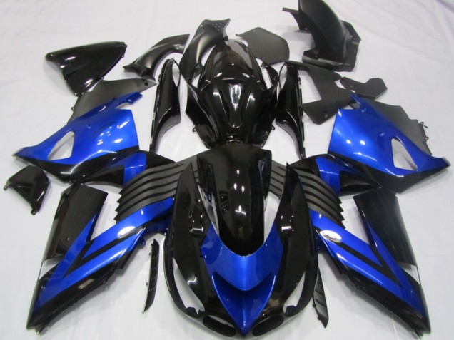 Carenagem Moto ZX14R ZZR 1400 06-11 - Preto Azul Carenagem Moto ZX14R ZZR 1400 06-11 - Preto Azul