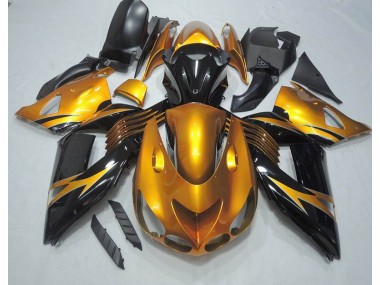 Carenagem Moto ZX14R ZZR 1400 06-11 - Preto Ouro