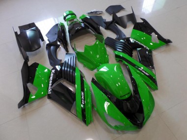 Carenagem Moto ZX14R ZZR 1400 06-11 - Verde & Preto