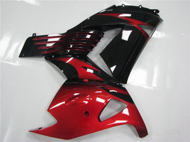 Carenagem Moto ZX14R ZZR 1400 06-11 - Vermelho Preto Carenagem Moto ZX14R ZZR 1400 06-11 - Vermelho Preto