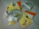 Carenagem Moto ZX6R 00-02 - Branco Amarelo Chama Carenagem Moto ZX6R 00-02 - Branco Amarelo Chama