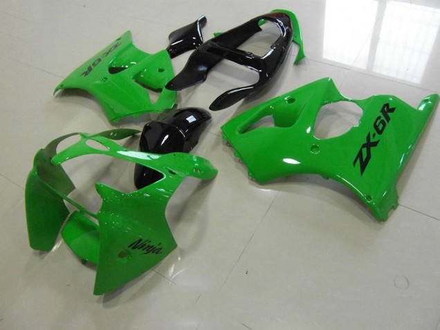 Carenagem Moto ZX6R 00-02 - Verde Preto Cauda