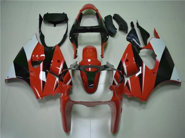 Carenagem Moto ZX6R 00-02 - Vermelho Preto Branco