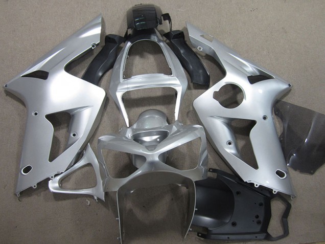 Carenagem Moto ZX6R 03-04 - Prata