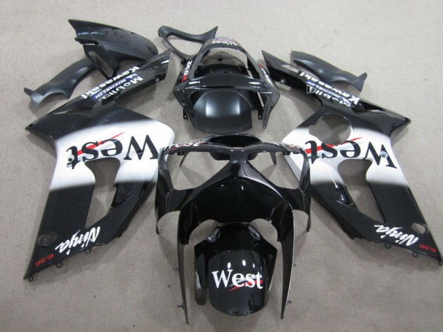 Carenagem Moto ZX6R 03-04 - Preto West Ninja 636