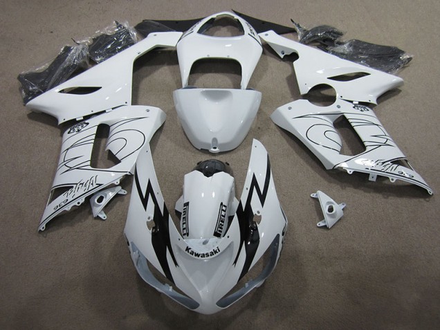 Carenagem Moto ZX6R 05-06 - Branco Ninja 636