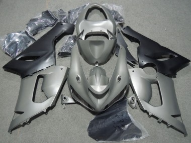 Carenagem Moto ZX6R 05-06 - Cinzento Preto